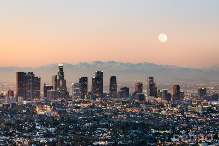 Sticker Panorama von Los Angeles