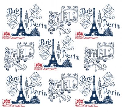 Sticker Papier peint au Motiv de Paris