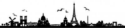 Sticker Paris Skyline