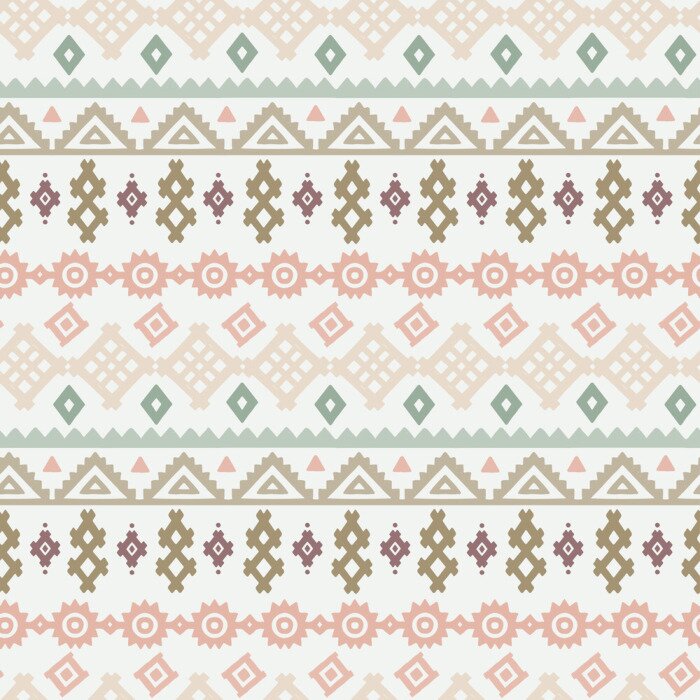 Sticker Pastell-Boho-Muster
