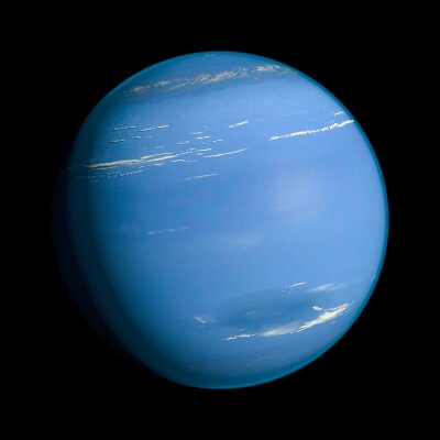 Planeten des Sonnensystems blauer Neptun