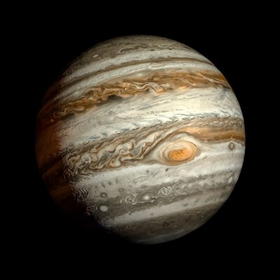 Planeten des Sonnensystems Jupiter in Nahaufnahme