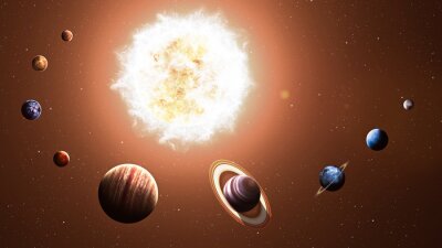 Planeten des Sonnensystems und Sonne