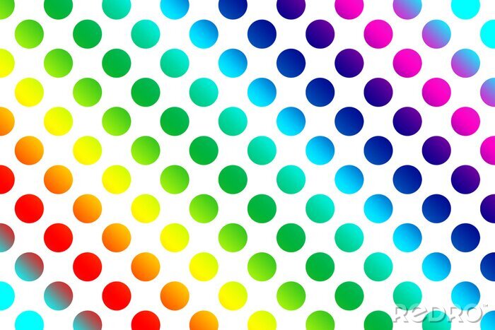 Sticker Polka dot Muster Hintergrund
