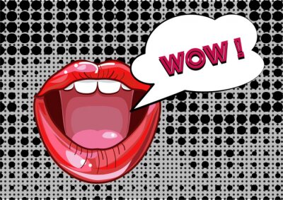 Sticker Pop Art style illustration