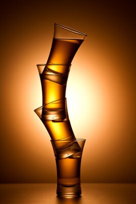 Sticker Pyramide von alkoholischen Getränken