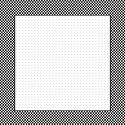 Sticker Rahmen, Schwarz, Weiß Ginghamüberprüfung, quadratisch tupfen Kopie Raum