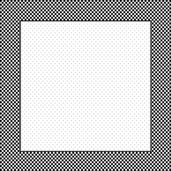 Sticker Rahmen, Schwarz, Weiß Ginghamüberprüfung, quadratisch tupfen Kopie Raum