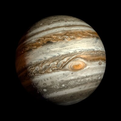 Realistische Aufnahme des Planeten Jupiter