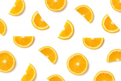 Tapete Realistische Orangenscheiben