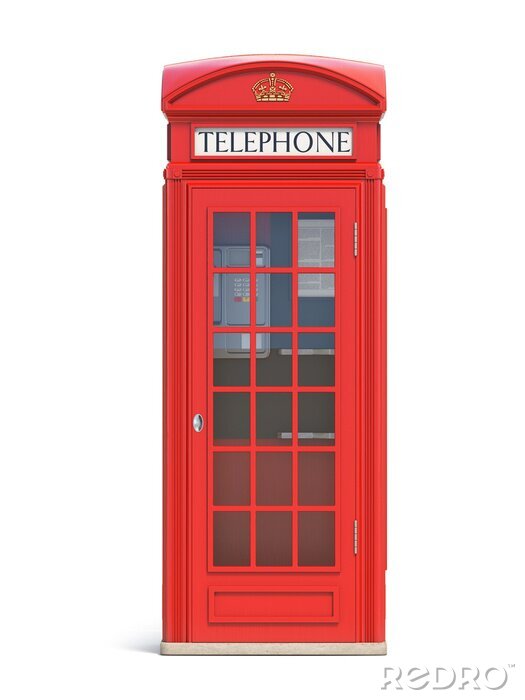 Sticker Red phone booth