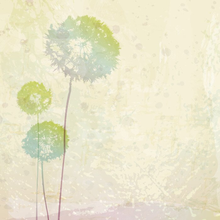 Sticker Regenbogen-Pusteblumen