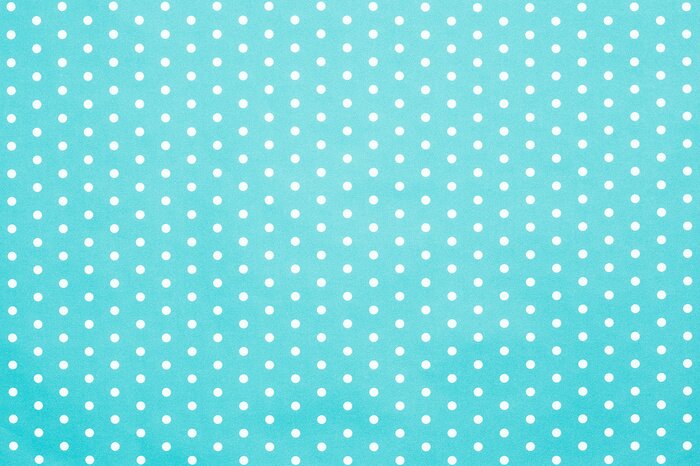 Sticker retro blau Tupfenmuster