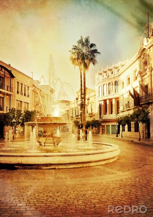 Sticker Retro Foto von Spanien