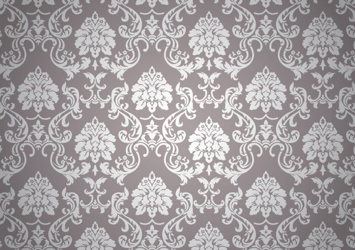 Sticker Retro-Muster im Barockstil