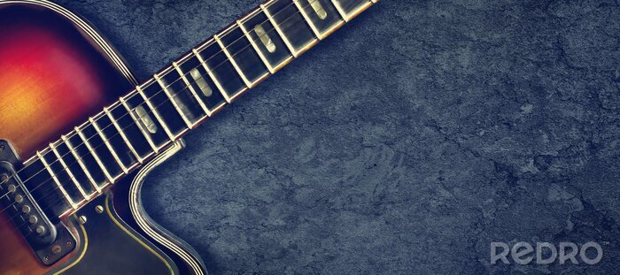 Sticker Rock n Roll und Gitarre