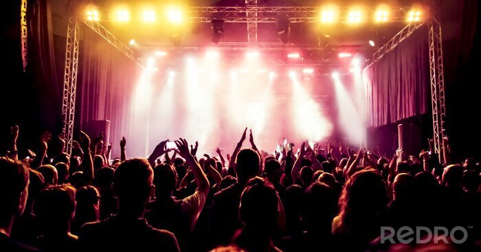 Sticker Rockmusik beim Konzert