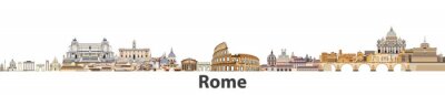 Sticker Rom-Vektor-Skyline der Stadt