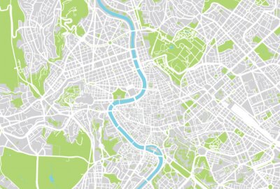 Rom-Vektor-Stadtplan