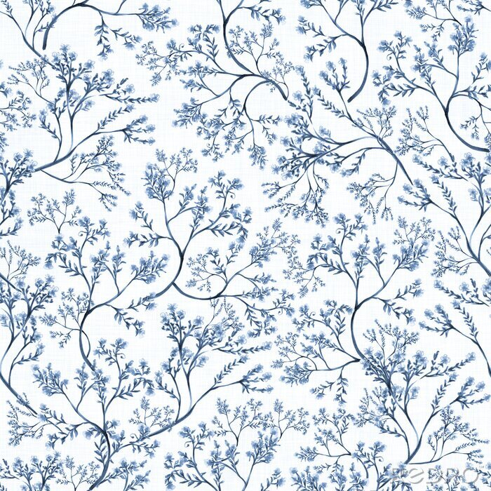 Sticker Romantisches Chinoiserie-Muster