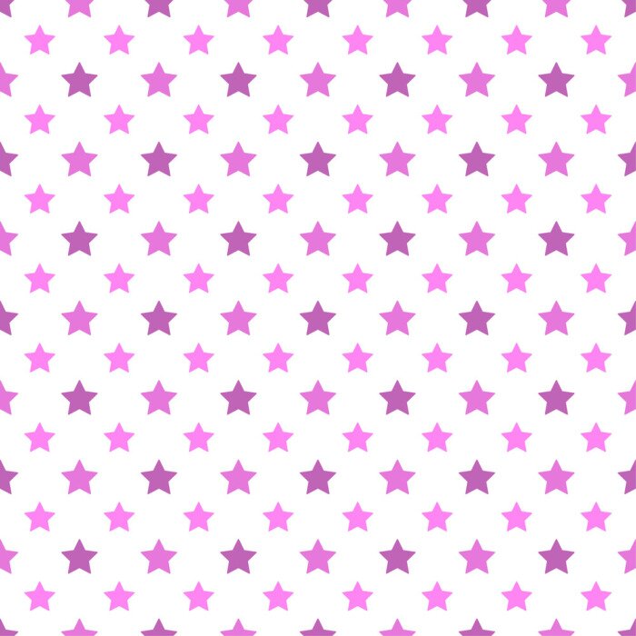 Sticker Rosa und violette Sterne auf weißem Hintergrund