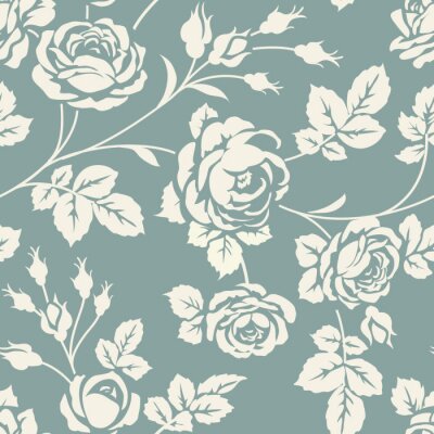 Rosen wei? auf blassblauem Hintergrund