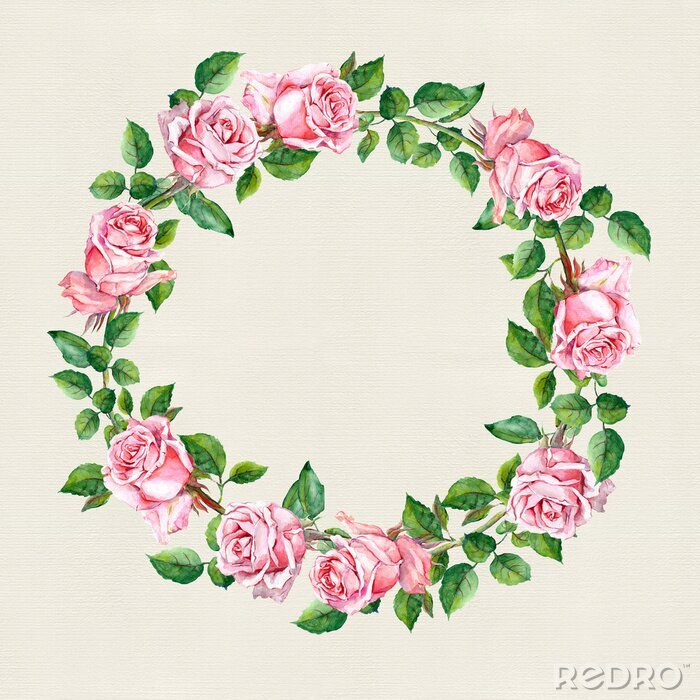 Sticker Rosenblütenkranz