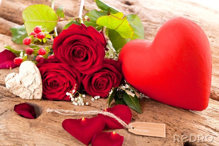 Sticker Rosenstrauß zum Valentinstag