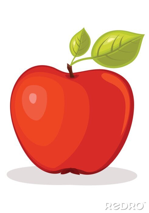 Sticker roten Apfel