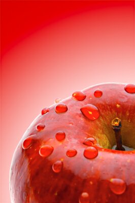 Sticker saftigen Apfel