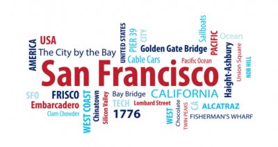 Sticker San Francisco, California, USA