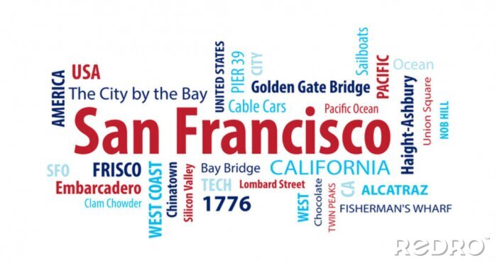 Sticker San Francisco, California, USA