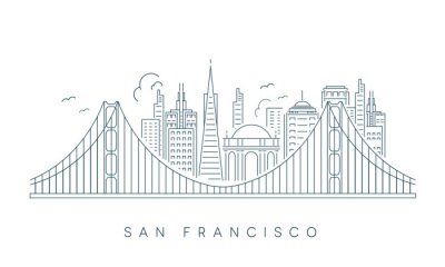 Sticker SAN FRANCISCO SKYLINE