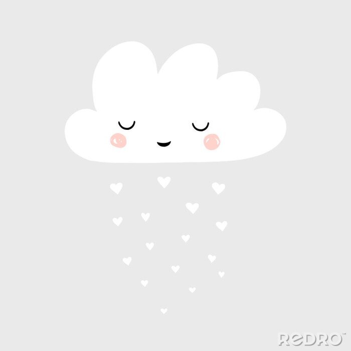 Sticker Schlafende Wolke