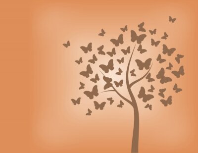 Schmetterlinge statt Baumblätter