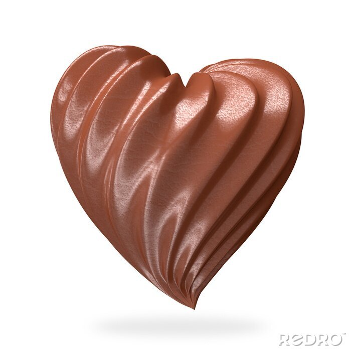 Sticker Schokoladencreme in Herzform