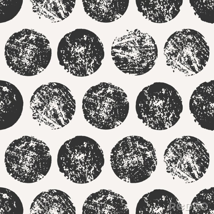 Sticker Schwarz-graues Motiv mit Kreisen Graffiti