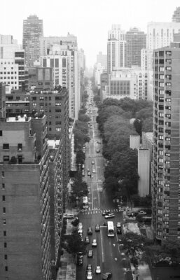 Schwarz-weiße Wege in New York City