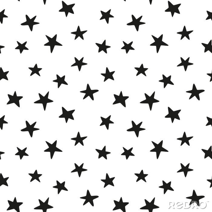 Sticker Schwarze Sterne nicht sorgfältig gezeichnet Grafik