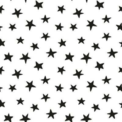 Sticker Schwarze Sterne nicht sorgfältig gezeichnet Grafik