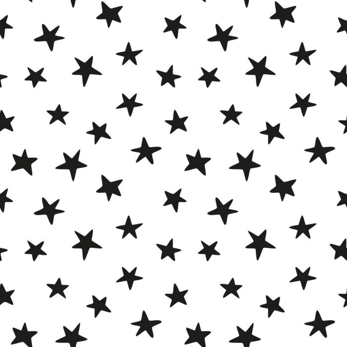 Sticker Schwarze Sterne nicht sorgfältig gezeichnet Grafik