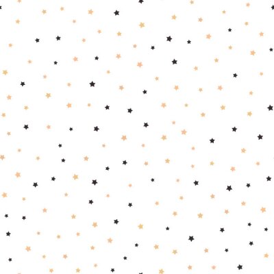 Sticker Schwarze und gelbe Sterne klein