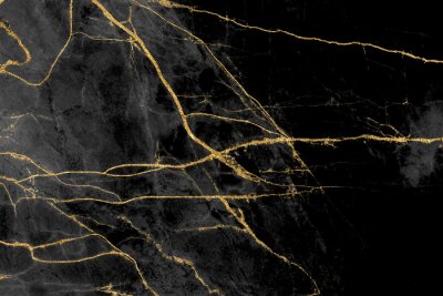 Schwarze und goldene Marmorstruktur