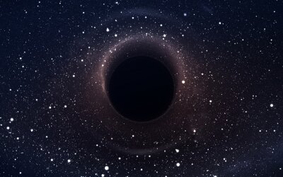 Schwarzes Loch im Weltraum