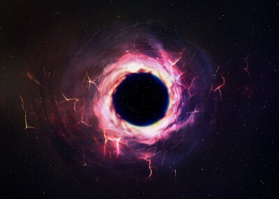 Schwarzes Loch und Weltraum