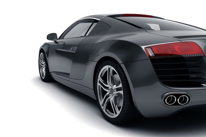 Sticker Schwarzes Sportauto