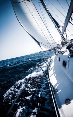 Sticker Segelboot in Aktion