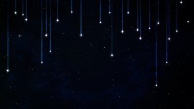 Sticker Senkrecht nach unten fallende Sterne Grafik