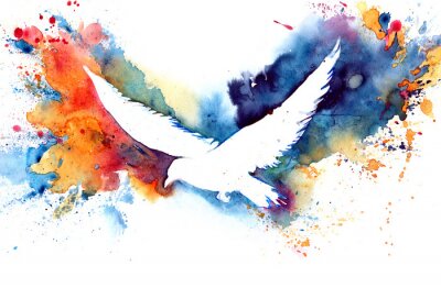 Sticker Silhouette des Vogels