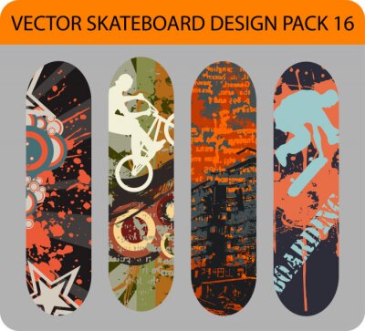 Sticker Skateboard Design Pack 16